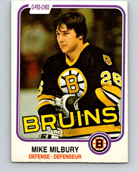 1981-82 O-Pee-Chee #16 Mike Milbury  Boston Bruins  V29493