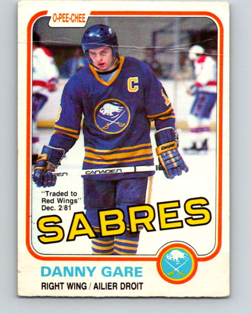 1981-82 O-Pee-Chee #20 Danny Gare  Buffalo Sabres  V29514