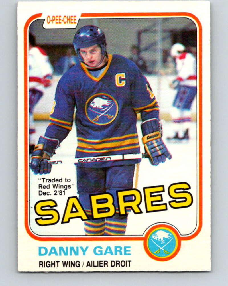 1981-82 O-Pee-Chee #20 Danny Gare  Buffalo Sabres  V29516