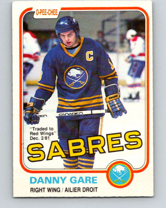 1981-82 O-Pee-Chee #20 Danny Gare  Buffalo Sabres  V29517