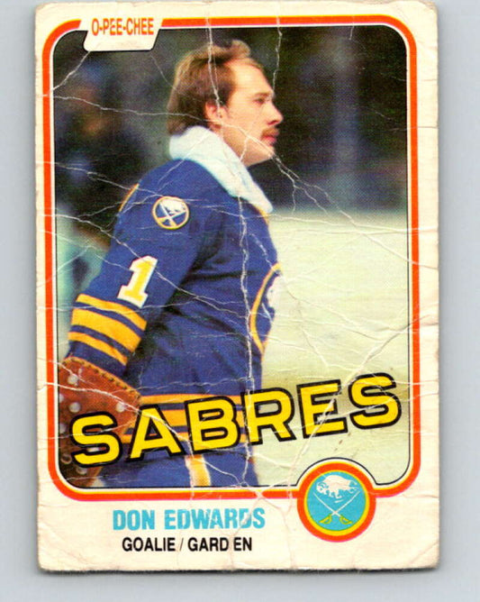 1981-82 O-Pee-Chee #21 Don Edwards  Buffalo Sabres  V29520