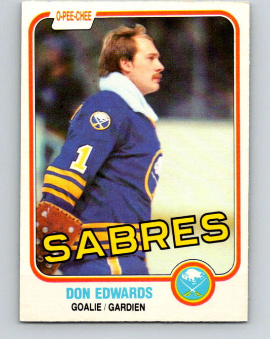 1981-82 O-Pee-Chee #21 Don Edwards  Buffalo Sabres  V29521