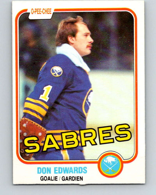 1981-82 O-Pee-Chee #21 Don Edwards  Buffalo Sabres  V29525