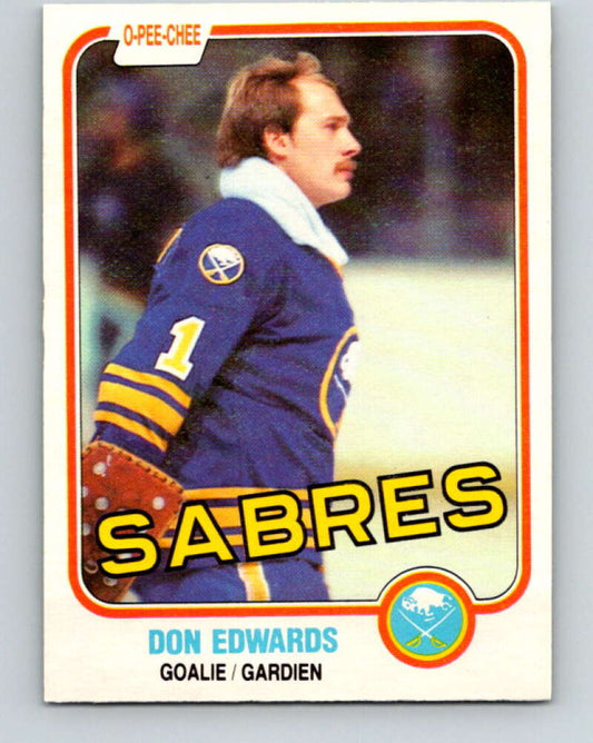 1981-82 O-Pee-Chee #21 Don Edwards  Buffalo Sabres  V29526