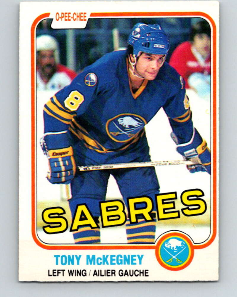 1981-82 O-Pee-Chee #22 Tony McKegney  Buffalo Sabres  V29535