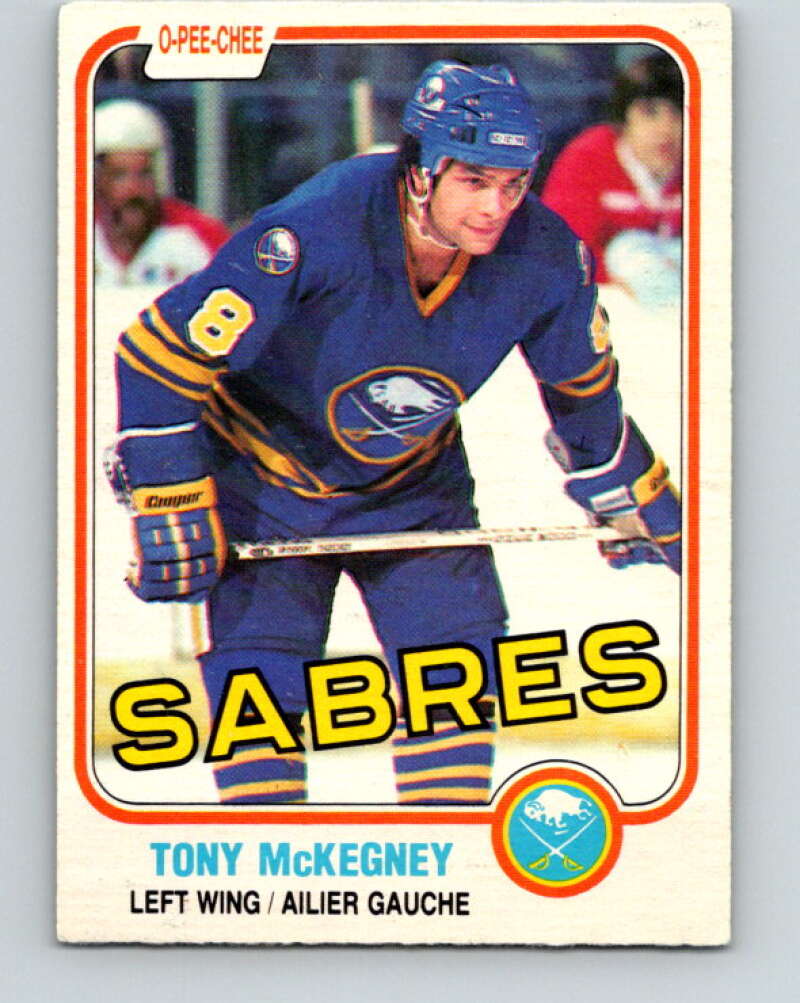 1981-82 O-Pee-Chee #22 Tony McKegney  Buffalo Sabres  V29536