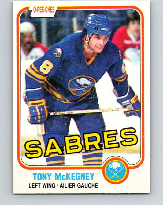 1981-82 O-Pee-Chee #22 Tony McKegney  Buffalo Sabres  V29537