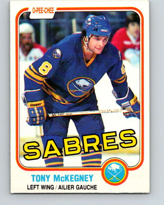 1981-82 O-Pee-Chee #22 Tony McKegney  Buffalo Sabres  V29539