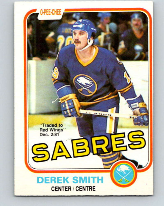 1981-82 O-Pee-Chee #25 Derek Smith  Buffalo Sabres  V29549