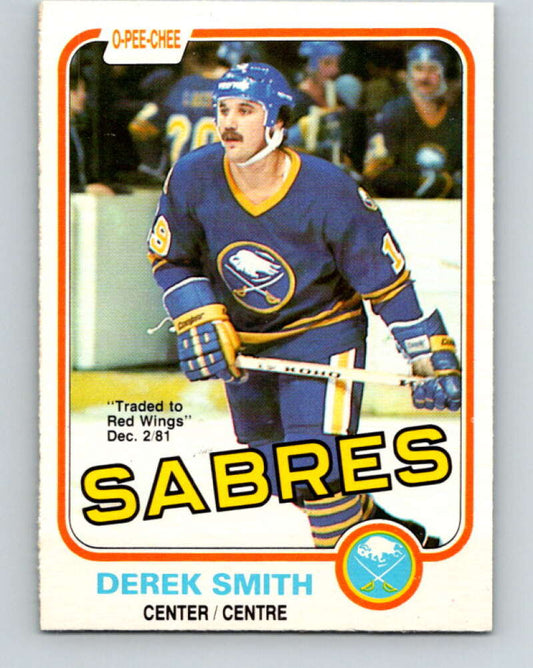 1981-82 O-Pee-Chee #25 Derek Smith  Buffalo Sabres  V29553