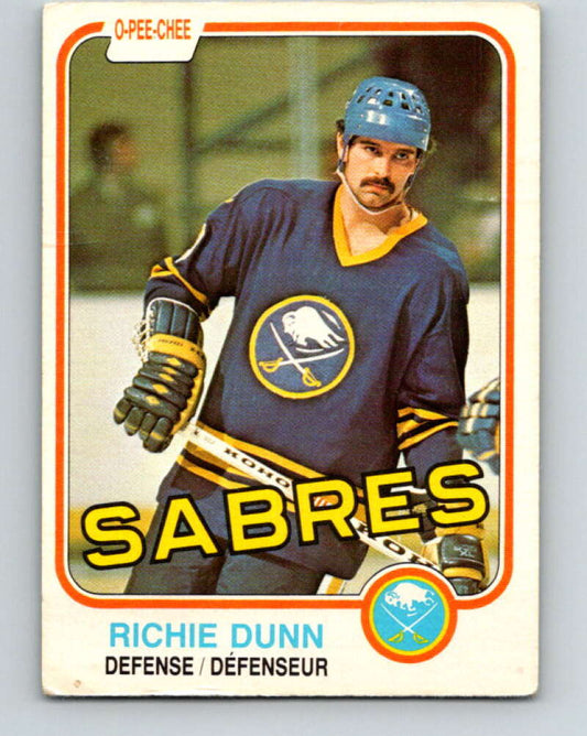 1981-82 O-Pee-Chee #29 Richie Dunn  Buffalo Sabres  V29575