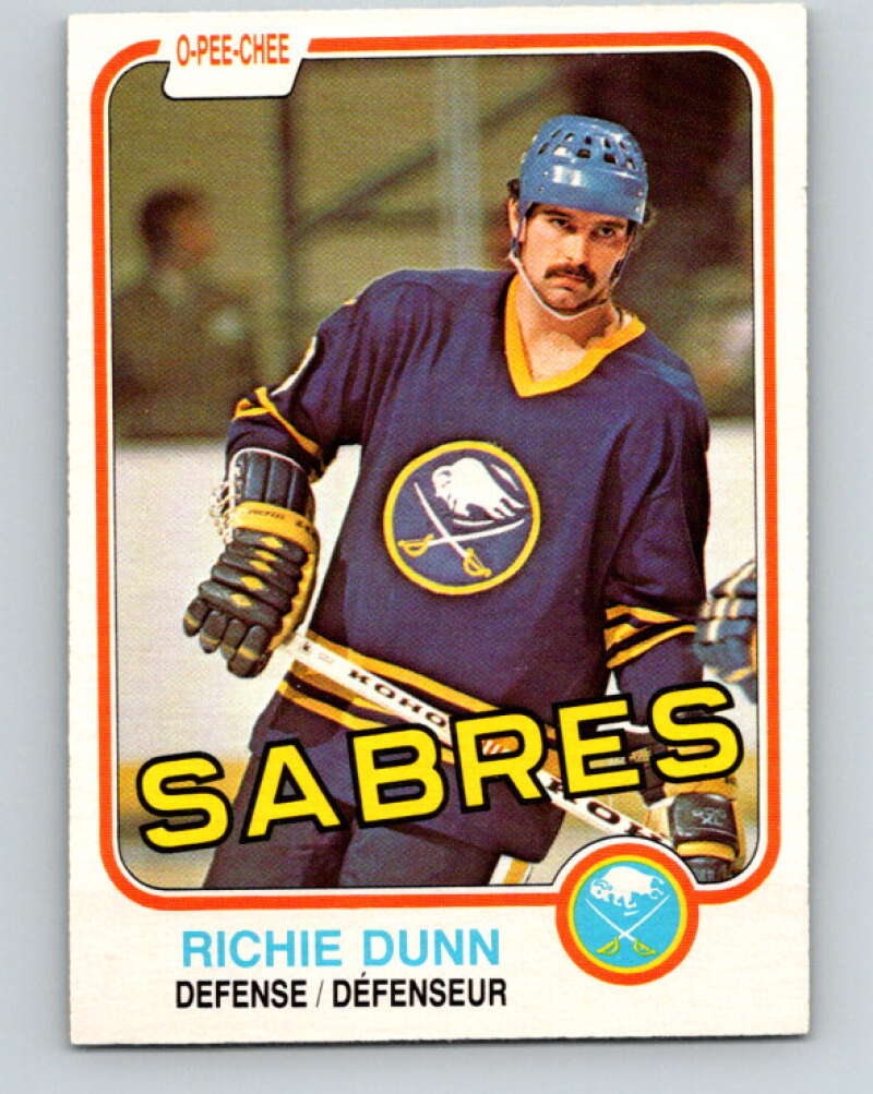 1981-82 O-Pee-Chee #29 Richie Dunn  Buffalo Sabres  V29576