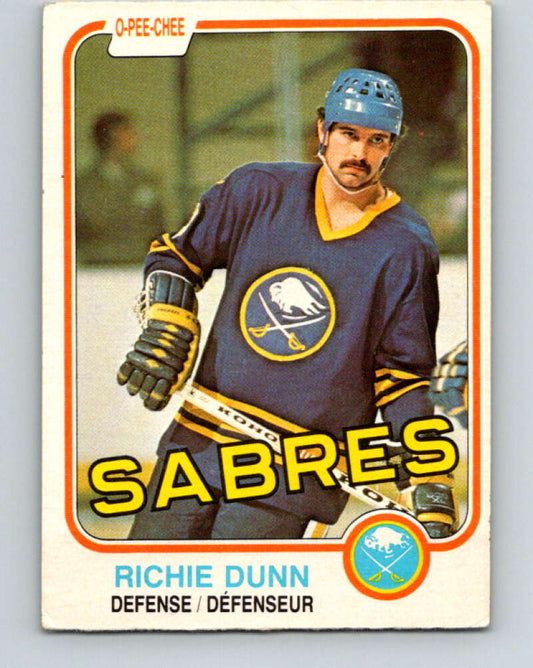 1981-82 O-Pee-Chee #29 Richie Dunn  Buffalo Sabres  V29579