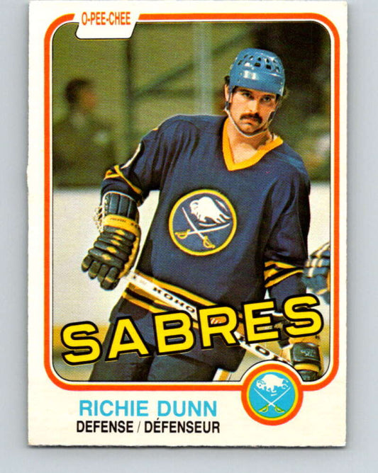 1981-82 O-Pee-Chee #29 Richie Dunn  Buffalo Sabres  V29582