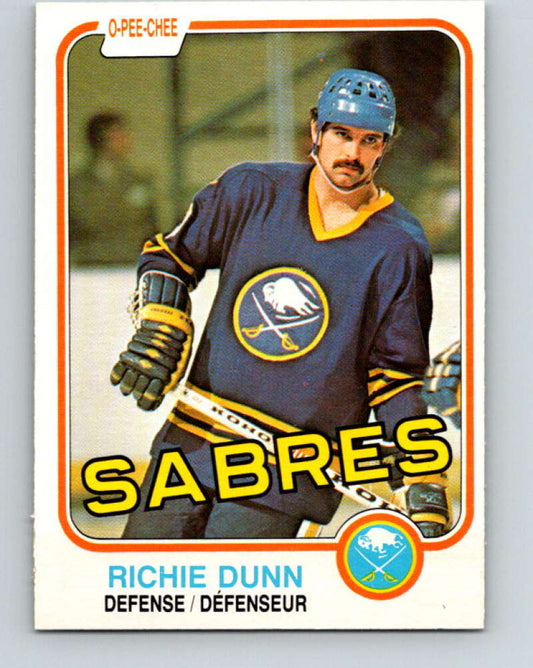 1981-82 O-Pee-Chee #29 Richie Dunn  Buffalo Sabres  V29583
