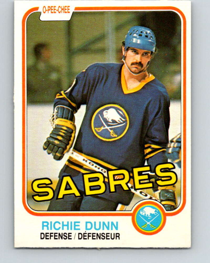 1981-82 O-Pee-Chee #29 Richie Dunn  Buffalo Sabres  V29584