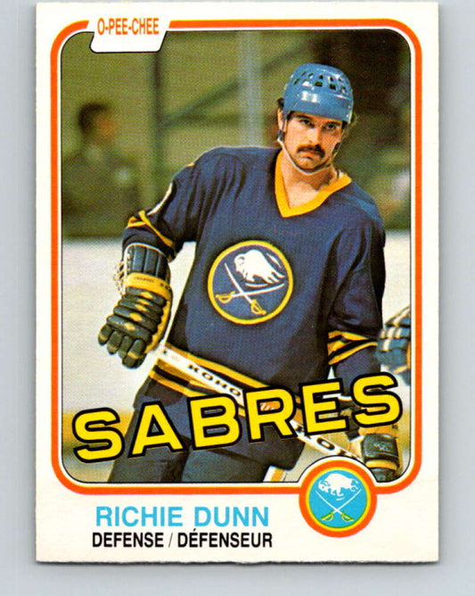1981-82 O-Pee-Chee #29 Richie Dunn  Buffalo Sabres  V29585