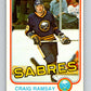 1981-82 O-Pee-Chee #31 Craig Ramsay  Buffalo Sabres  V29597