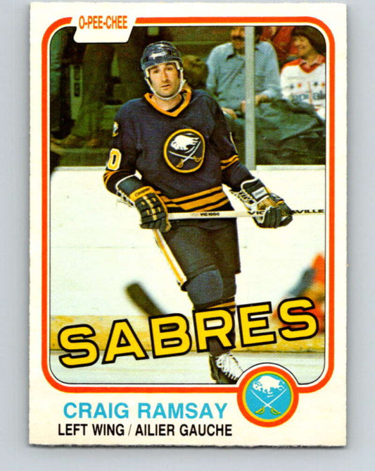 1981-82 O-Pee-Chee #31 Craig Ramsay  Buffalo Sabres  V29598