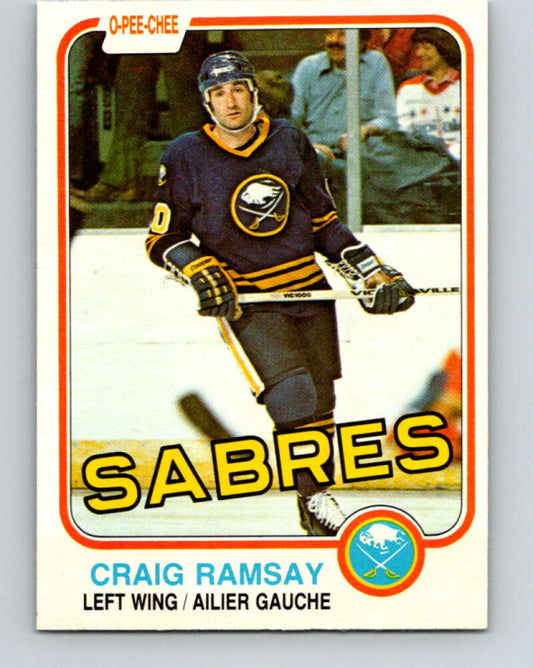1981-82 O-Pee-Chee #31 Craig Ramsay  Buffalo Sabres  V29600