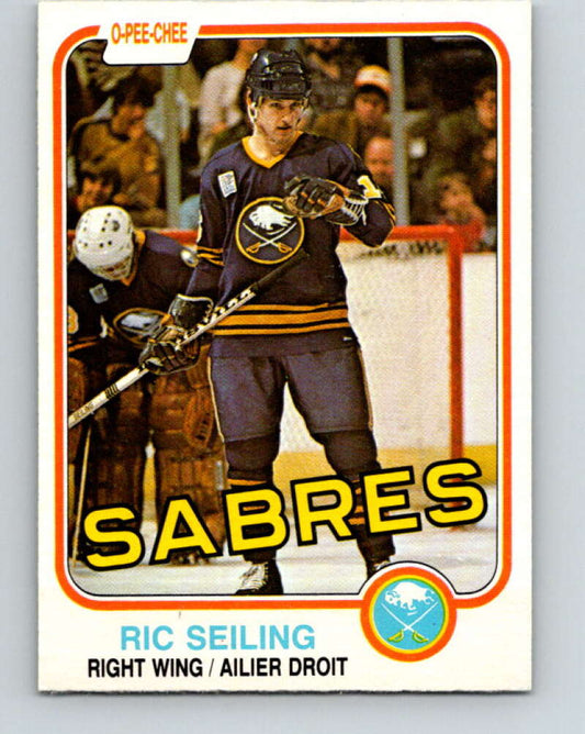1981-82 O-Pee-Chee #32 Ric Seiling  Buffalo Sabres  V29611