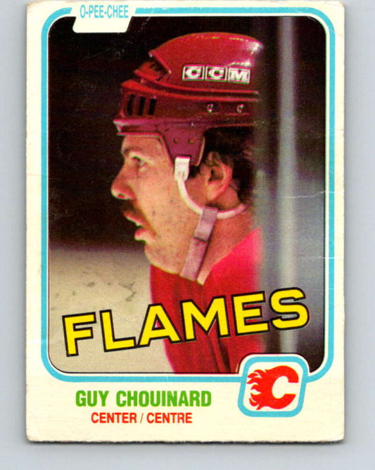 1981-82 O-Pee-Chee #33 Guy Chouinard  Calgary Flames  V29612