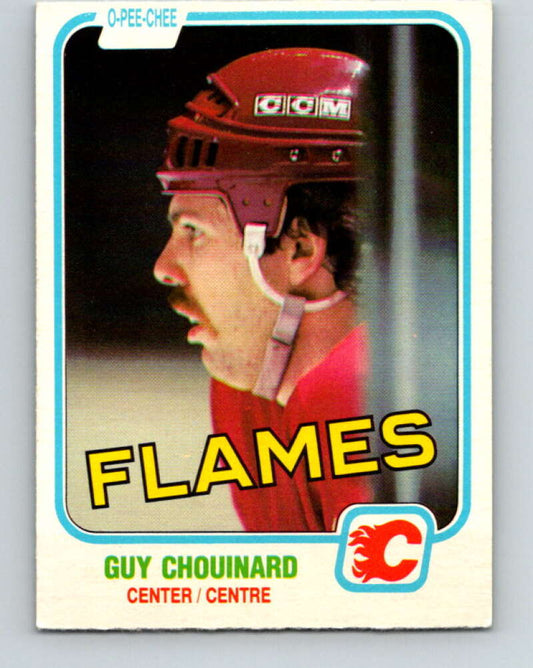 1981-82 O-Pee-Chee #33 Guy Chouinard  Calgary Flames  V29613