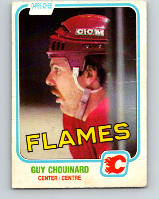 1981-82 O-Pee-Chee #33 Guy Chouinard  Calgary Flames  V29614