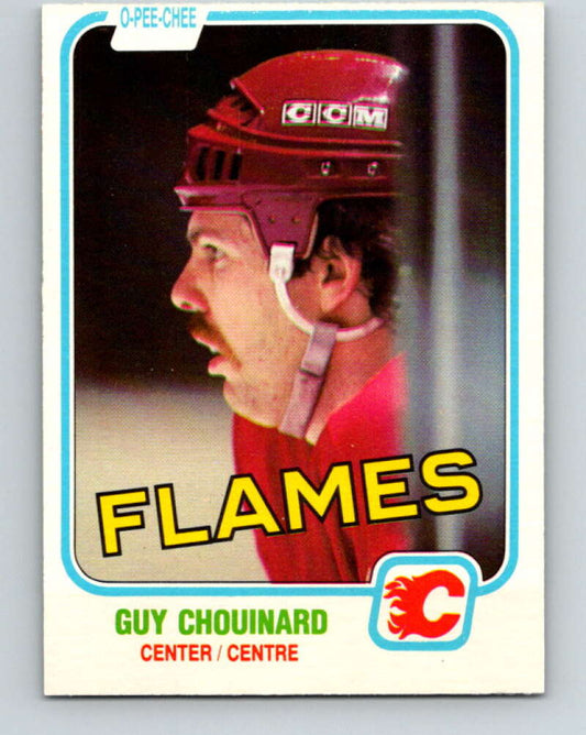 1981-82 O-Pee-Chee #33 Guy Chouinard  Calgary Flames  V29615