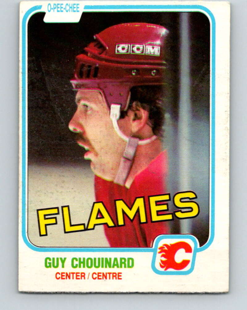 1981-82 O-Pee-Chee #33 Guy Chouinard  Calgary Flames  V29617