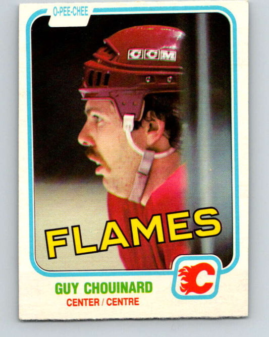 1981-82 O-Pee-Chee #33 Guy Chouinard  Calgary Flames  V29618