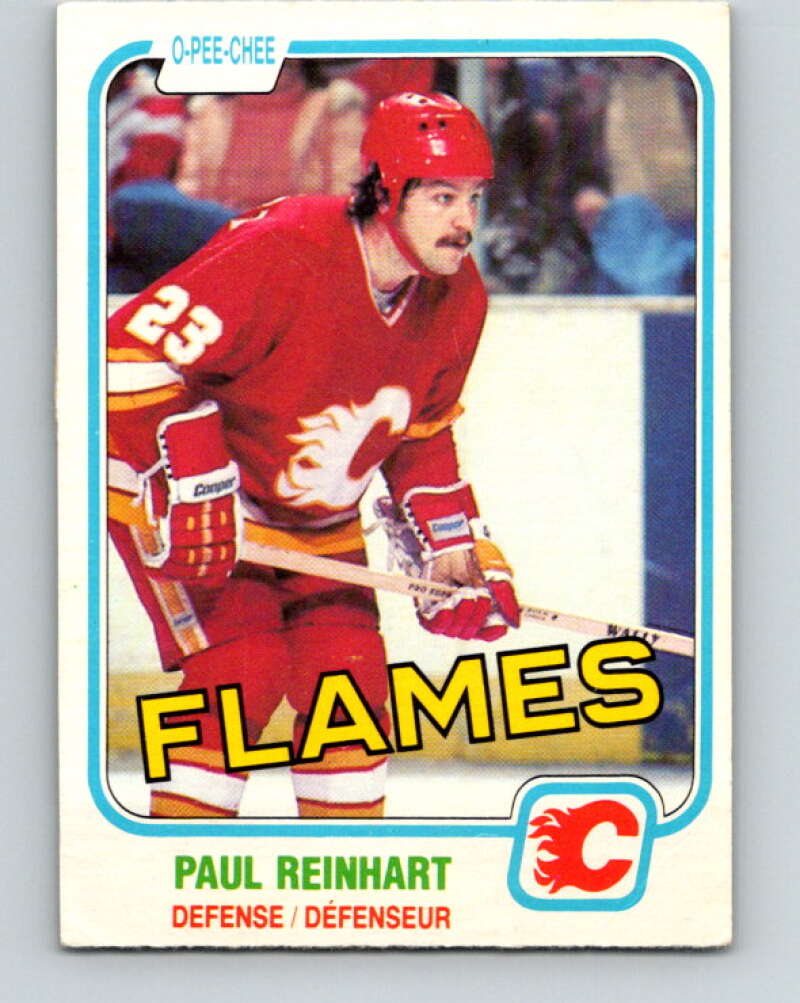 1981-82 O-Pee-Chee #36 Paul Reinhart  Calgary Flames  V29633