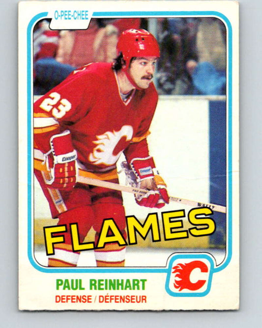 1981-82 O-Pee-Chee #36 Paul Reinhart  Calgary Flames  V29636