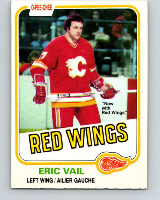 1981-82 O-Pee-Chee #38 Eric Vail  Detroit Red Wings  V29646