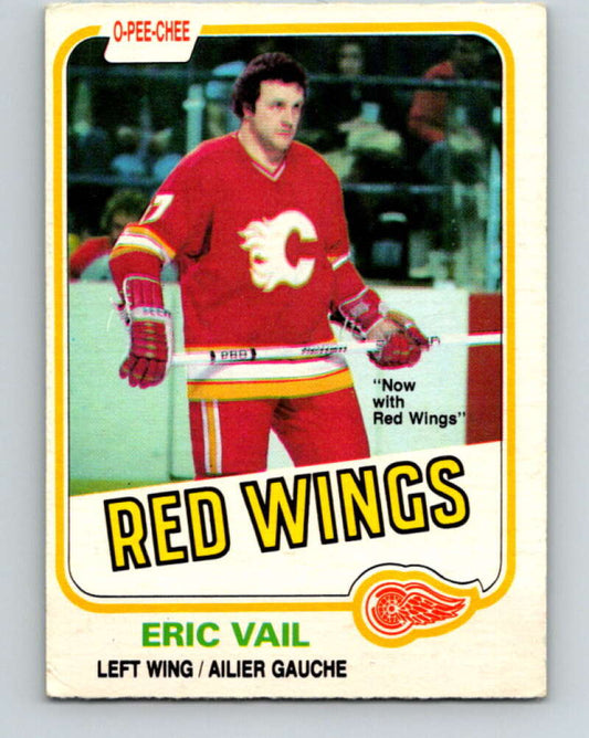 1981-82 O-Pee-Chee #38 Eric Vail  Detroit Red Wings  V29649