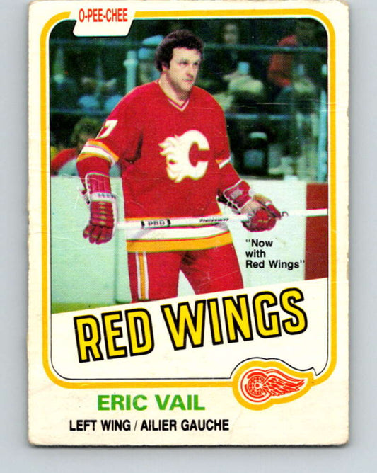 1981-82 O-Pee-Chee #38 Eric Vail  Detroit Red Wings  V29652