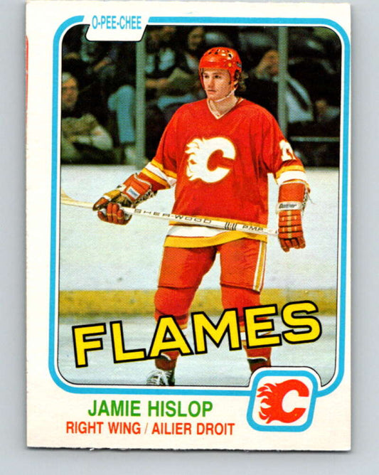 1981-82 O-Pee-Chee #40 Jamie Hislop  Calgary Flames  V29663