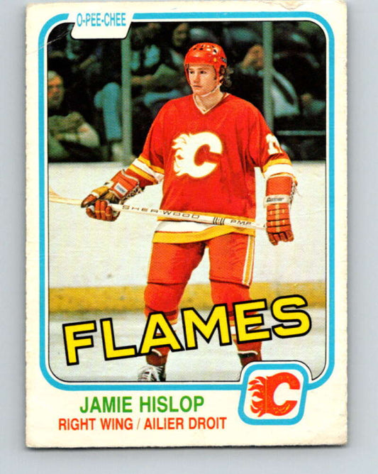 1981-82 O-Pee-Chee #40 Jamie Hislop  Calgary Flames  V29665