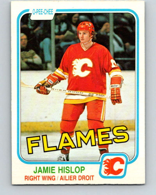1981-82 O-Pee-Chee #40 Jamie Hislop  Calgary Flames  V29666