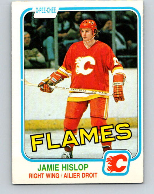 1981-82 O-Pee-Chee #40 Jamie Hislop  Calgary Flames  V29669