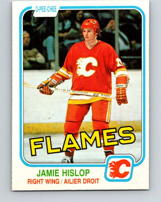 1981-82 O-Pee-Chee #40 Jamie Hislop  Calgary Flames  V29670
