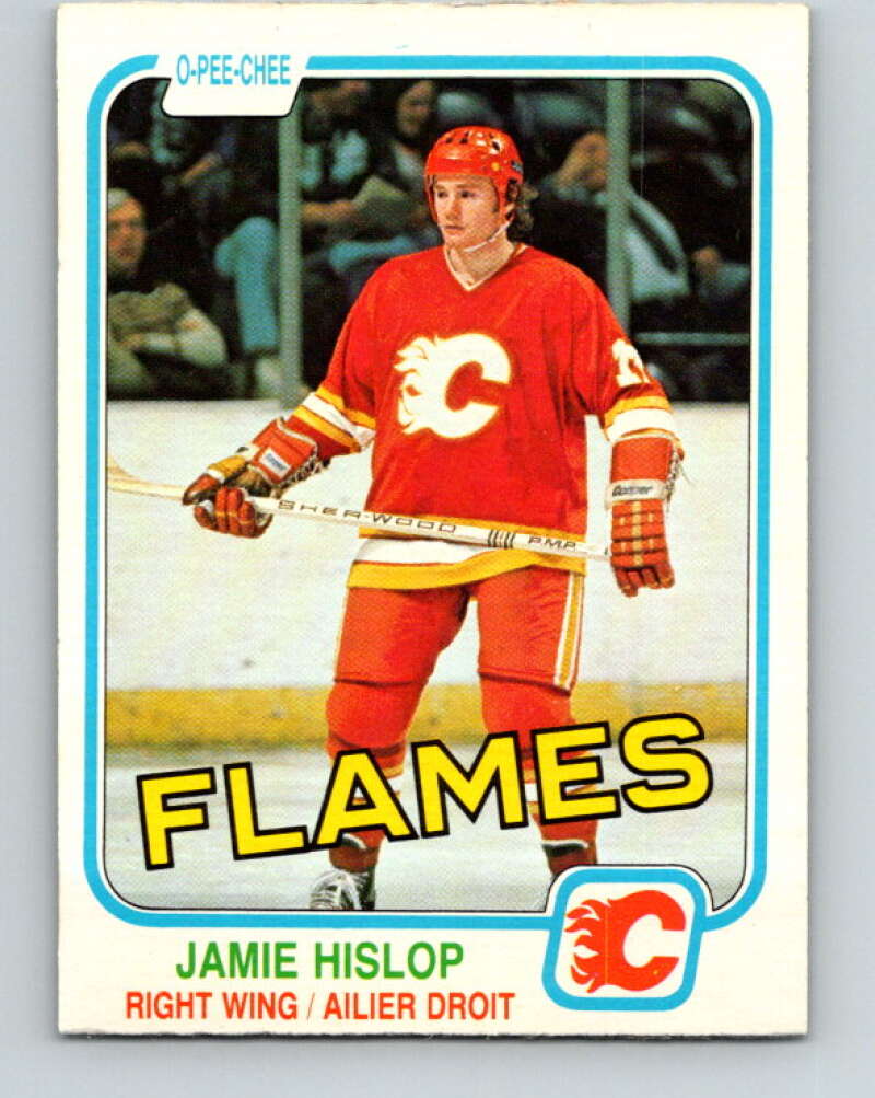1981-82 O-Pee-Chee #40 Jamie Hislop  Calgary Flames  V29671