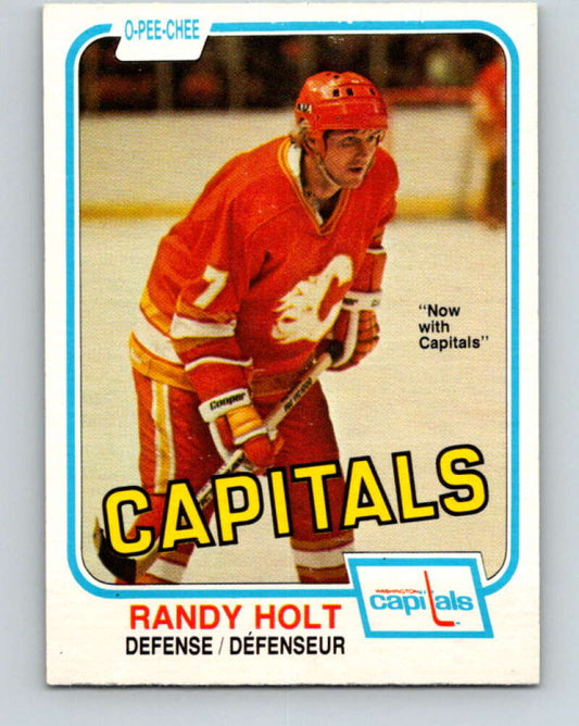 1981-82 O-Pee-Chee #41 Randy Holt  Washington Capitals  V29680