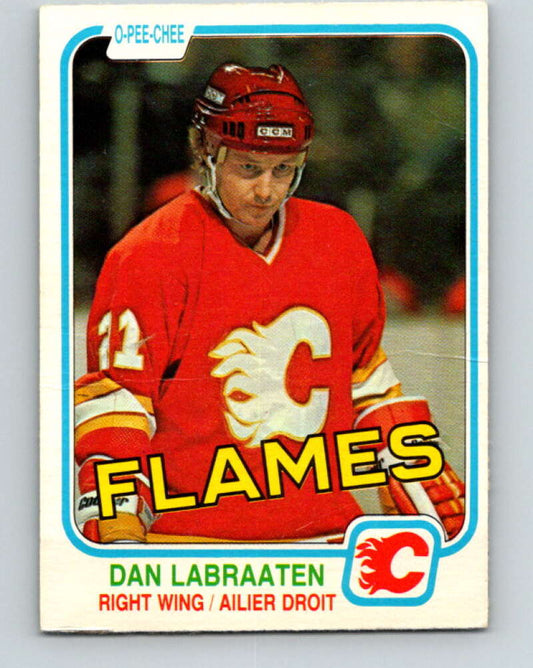 1981-82 O-Pee-Chee #42 Dan Labraaten  Calgary Flames  V29686