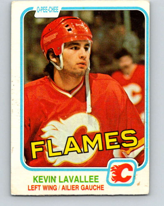 1981-82 O-Pee-Chee #43 Kevin LaVallee  RC Rookie Calgary Flames  V29690