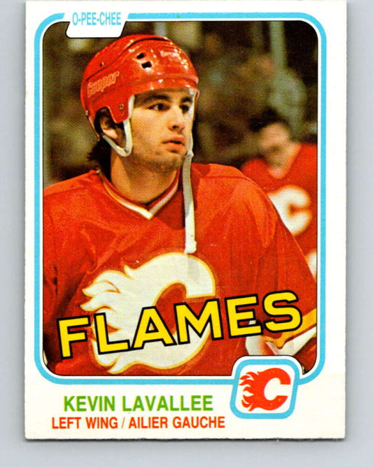 1981-82 O-Pee-Chee #43 Kevin LaVallee  RC Rookie Calgary Flames  V29694