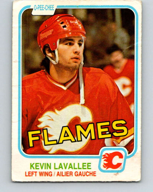 1981-82 O-Pee-Chee #43 Kevin LaVallee  RC Rookie Calgary Flames  V29695