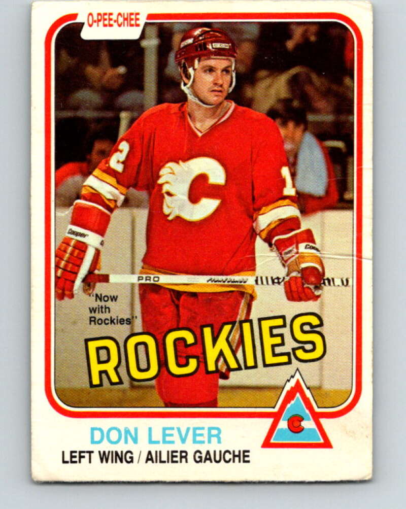 1981-82 O-Pee-Chee #45 Don Lever  Colorado Rockies  V29704