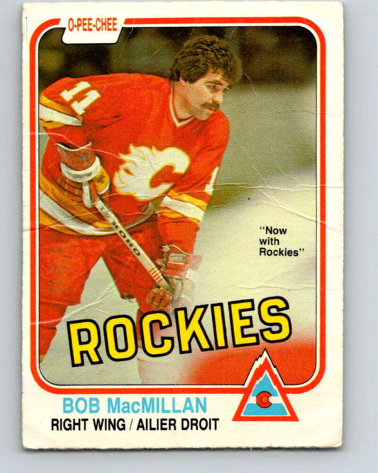 1981-82 O-Pee-Chee #46 Bob MacMillan  Colorado Rockies  V29713