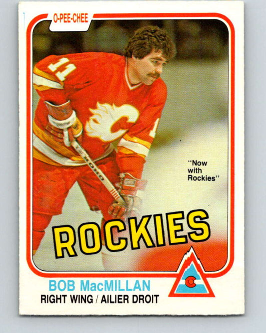 1981-82 O-Pee-Chee #46 Bob MacMillan  Colorado Rockies  V29716